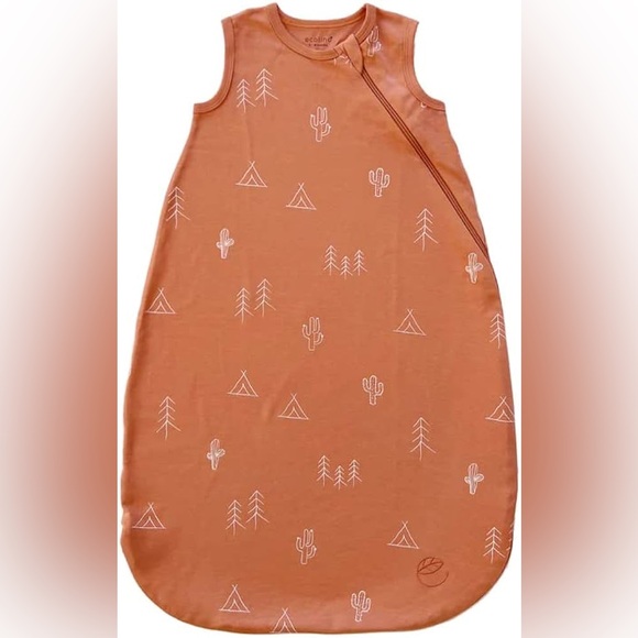 Woolino Other - Woolino, Ecolino Kids Sleep Sack in Orange with Cactus Print